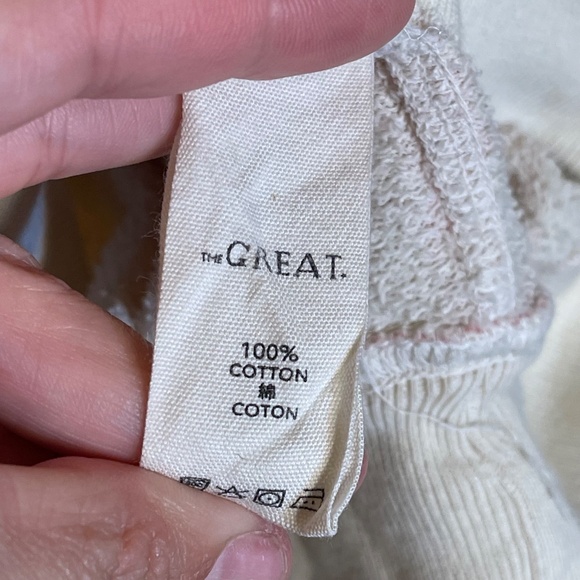 THE GREAT. White and Red Floral Top - Picture 3 of 8